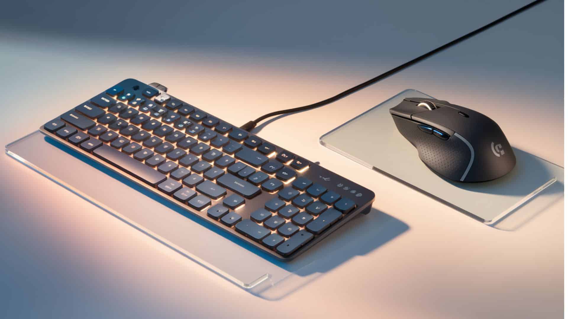 keyboard and mouse for remote work setup
