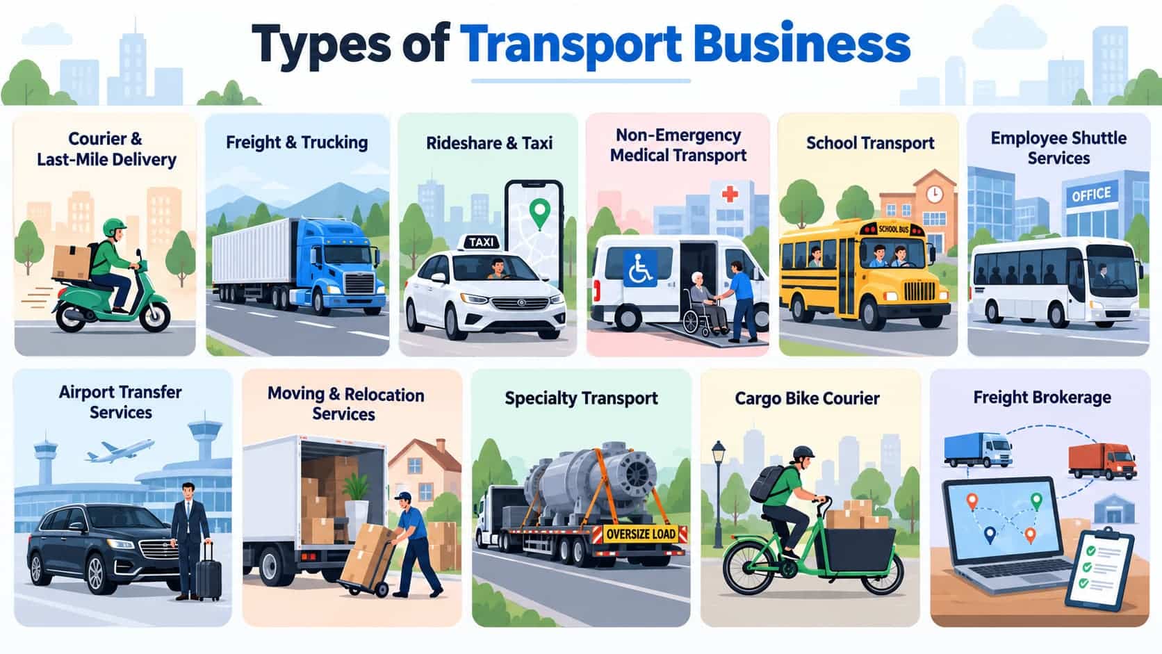 types of transport business
